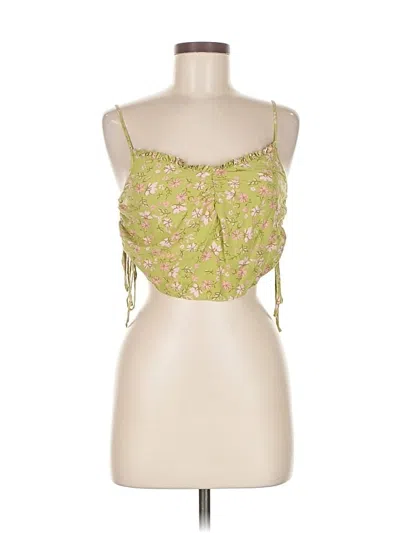 Pre-owned Abound Tank Top Green Strapless Neckline Tops