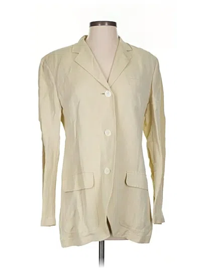 Pre-owned Banana Republic Blazer Jacket In White