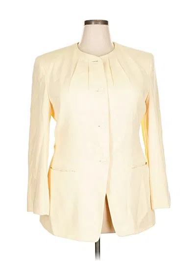 Pre-owned Kasper A.s.l. Blazer Jacket In White