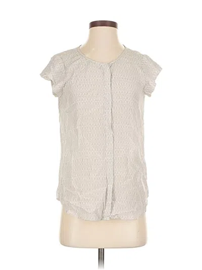 Pre-owned Joie Short Sleeve Henley Shirt In White