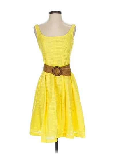 Pre-owned Nine West Casual Dress In Yellow