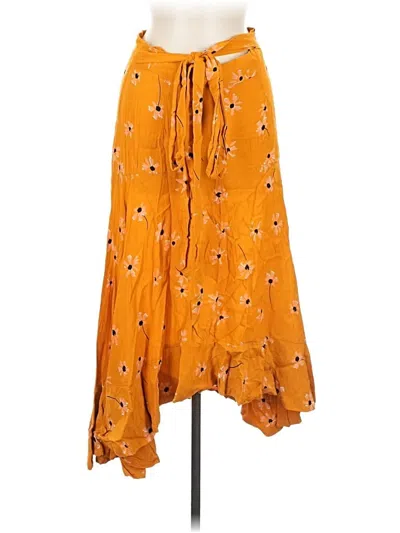 Pre-owned Faithfull The Brand Casual Skirt In Orange