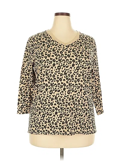 Pre-owned Blooming Jelly 3/4 Sleeve Blouse In Brown