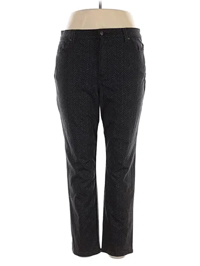Pre-owned Gloria Vanderbilt Casual Pants In Black