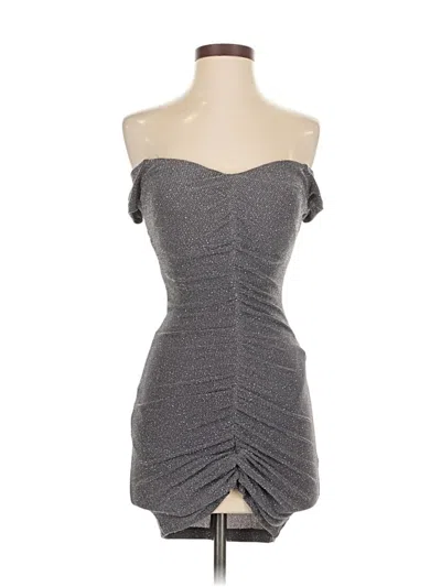 Pre-owned Speechless Cocktail Dress In Gray