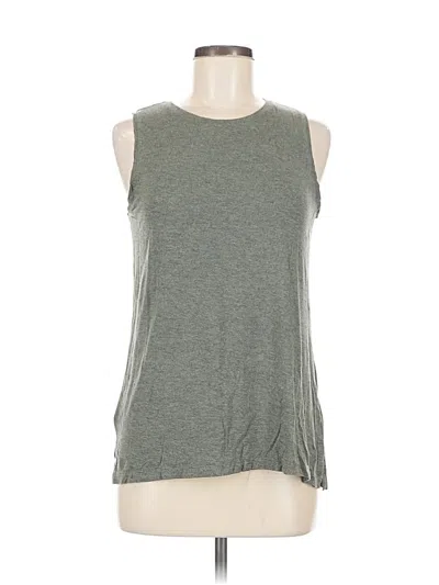 Pre-owned Adrienne Vittadini Sleeveless Top Gray Halter Neckline Tops
