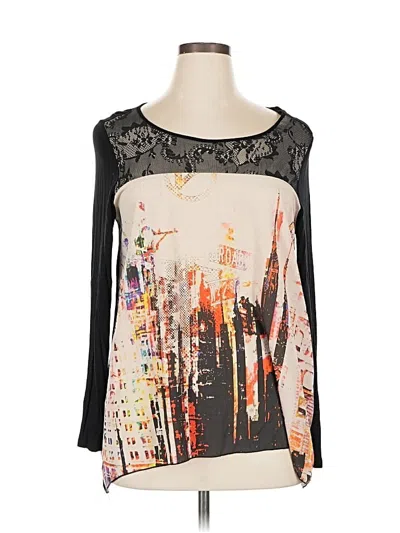 Pre-owned Vanilla Star 3/4 Sleeve T-shirt In Black