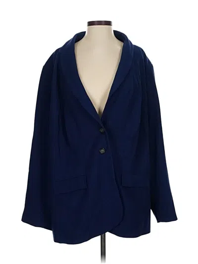 Pre-owned Jessica London Blazer Jacket In Blue