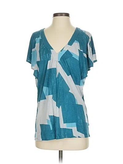 Pre-owned Joe's Jeans Short Sleeve Blouse In Blue