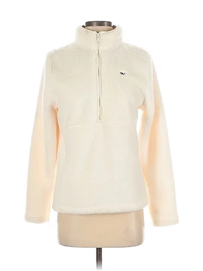 Pre-owned Vineyard Vines Fleece Jacket In White