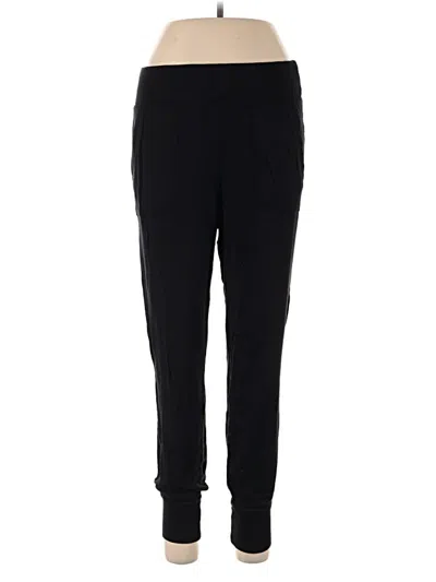 Pre-owned Athleta Track Pants In Black