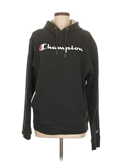 Pre-owned Champion Pullover Hoodie In Black