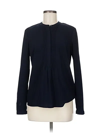 Pre-owned Talbots Long Sleeve Blouse In Blue