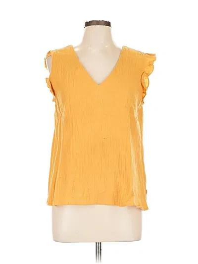 Pre-owned Very J Sleeveless Blouse In Yellow