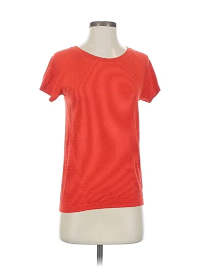 Pre-owned Athleta Short Sleeve T-shirt In Orange