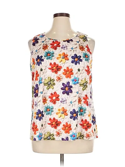 Pre-owned Emery Rose Tank Top White Strapless Neckline Tops