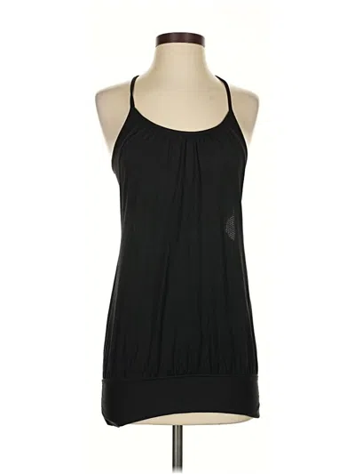 Pre-owned Lululemon Athletica Tank Top Black Halter Neckline Tops