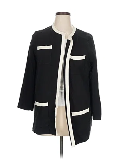 Pre-owned Anne Klein Cardigan Sweater In Black