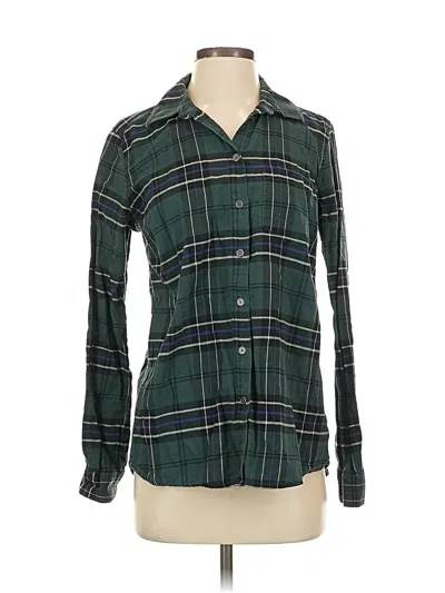 Pre-owned G.h. Bass & Co. Long Sleeve Button Down Shirt In Green