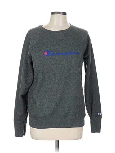 Pre-owned Champion Sweatshirt In Gray