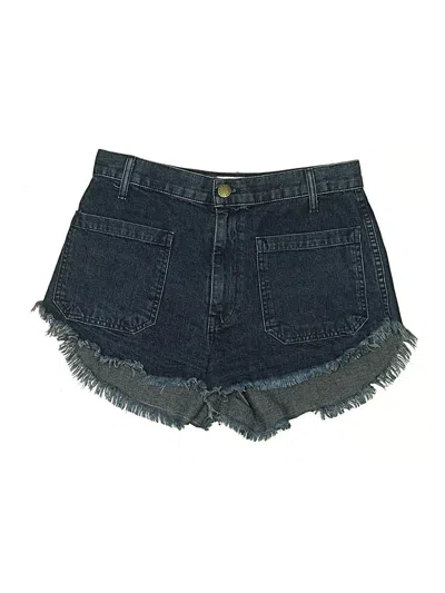 Pre-owned The Great Denim Shorts In Blue