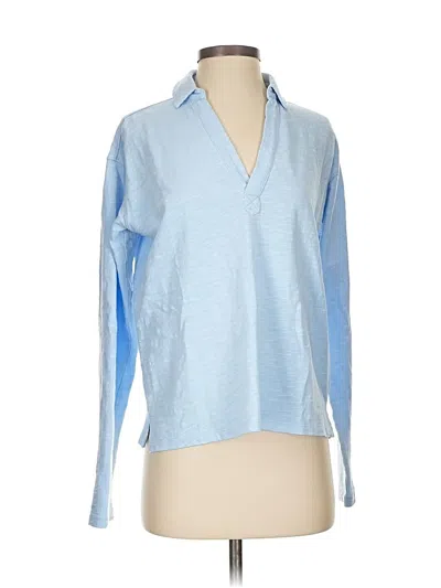 Pre-owned Carve Designs Long Sleeve Polo Shirt In Blue