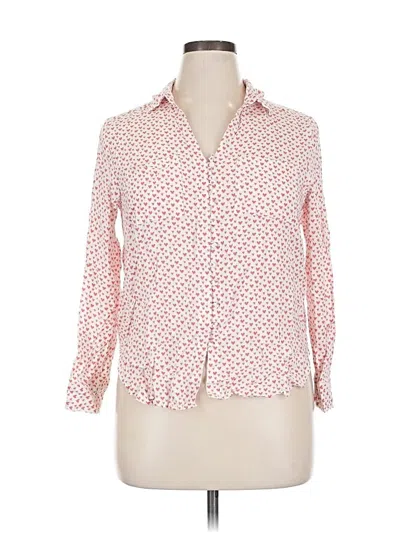 Pre-owned Velvet Heart 3/4 Sleeve Button Down Shirt In Pink