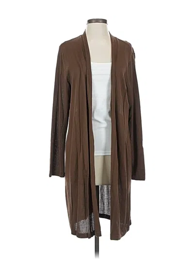 Pre-owned Jjill Cardigan Sweater In Brown