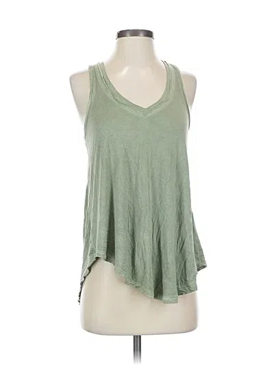 Pre-owned Z Supply Tank Top Green Halter Neckline Tops