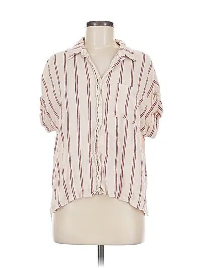 Pre-owned By Together Short Sleeve Button Down Shirt In White