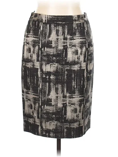 Pre-owned Talbots Formal Skirt In Gray