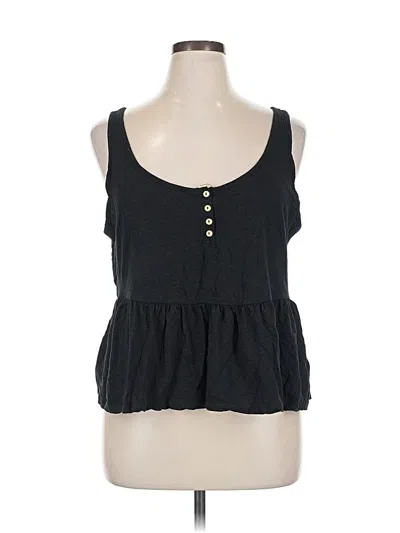 Pre-owned Torrid Tank Top Black Sweetheart Neckline Tops
