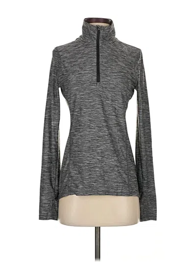 Pre-owned Reebok Long Sleeve Top Gray Turtleneck Tops