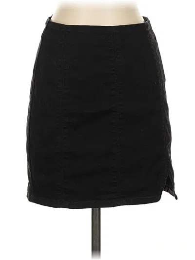 Pre-owned Free People Casual Skirt In Black