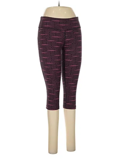 Pre-owned Nike Active Pants In Burgundy