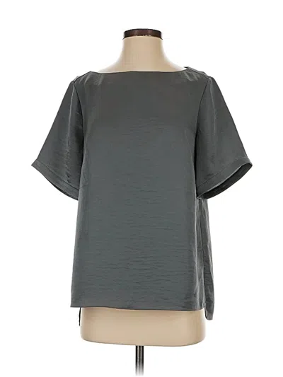 Pre-owned Universal Standard Short Sleeve Blouse In Gray