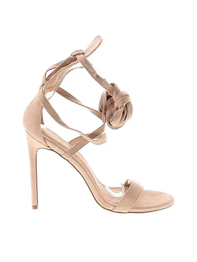 Pre-owned Fashion Nova Heels In Brown