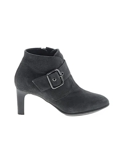 Pre-owned Aquatalia Ankle Boots In Gray