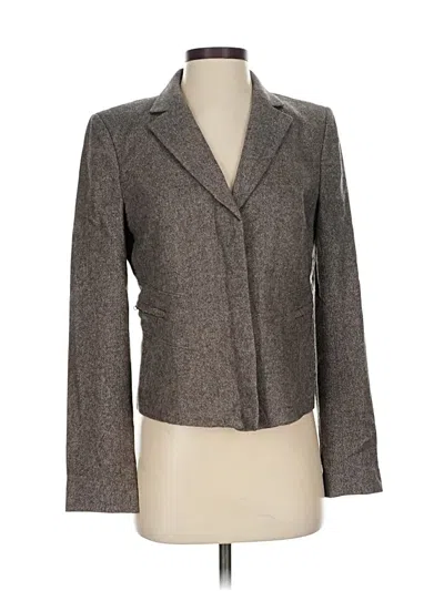 Pre-owned Ann Taylor Blazer Jacket In Gray