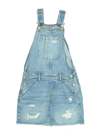 Pre-owned Gap Kids' Overall Shorts In Blue