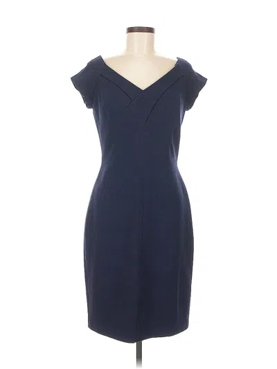 Pre-owned Saks Fifth Avenue Cocktail Dress In Blue