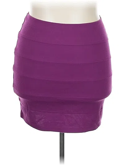 Pre-owned Forever 21 Plus Casual Skirt In Purple