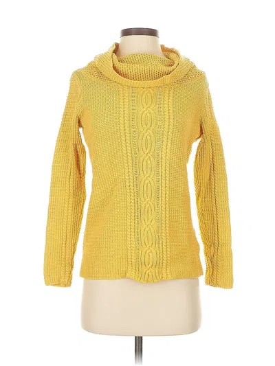 Pre-owned Nautica Turtleneck Sweater In Yellow