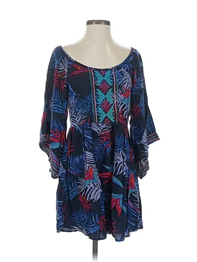 Pre-owned Roxy Casual Dress In Blue