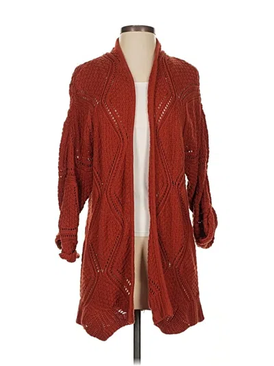 Pre-owned Maurices Cardigan Sweater In Red