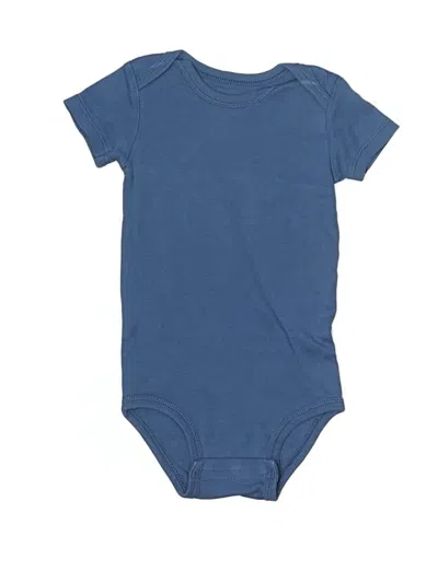 Pre-owned Huggies Kids' Short Sleeve Onesie In Blue