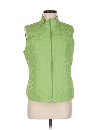 Pre-owned Talbots Vest In Green