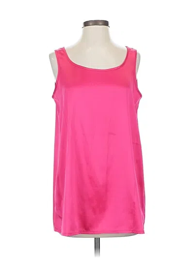 Pre-owned Peter Nygard Sleeveless Top Pink Scoop Neck Tops