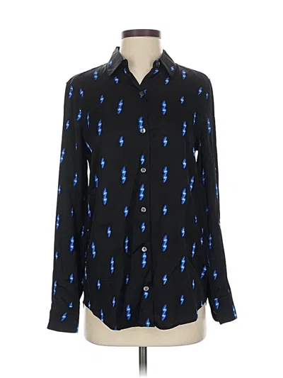 Pre-owned Equipment Long Sleeve Button Down Shirt In Black