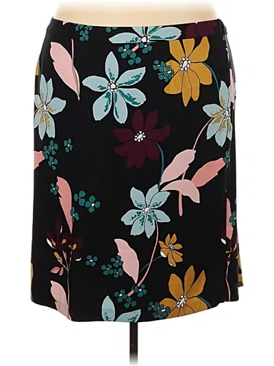 Pre-owned Who What Wear Casual Skirt In Black